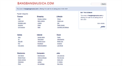 Desktop Screenshot of bangbangmusica.com