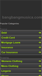 Mobile Screenshot of bangbangmusica.com